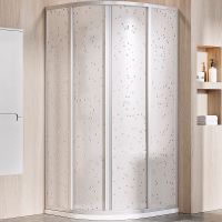 Душевой уголок Ravak Supernova SKCP4-90 90x90 3117OU0211 профиль Сатин витраж пластик Pearl — фото 1, Душевые уголки четверть круга