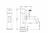 Товар: Смеситель для раковины Boheme Uno 461-NB Никель - фото 2 Смеситель для раковины Boheme Uno 461-NB Никель — фото 2, Смесители