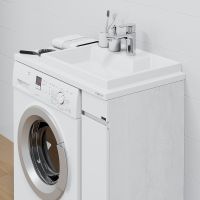 Товар: Тумба под раковину СанТа Марс 80 700356 Белая Светлое дерево - фото 8 Тумба под раковину СанТа Марс 80 700356 Белая Светлое дерево — фото 8, Мебель для ванной