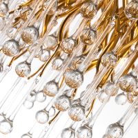 Люстра Divinare Salice 3132/01 SP-13 Прозрачная Золото — фото 2, Люстры