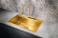 Товар: Кухонная мойка Milacio Denia 75 MC.77428 Золото - фото 4 Кухонная мойка Milacio Denia 75 MC.77428 Золото — фото 4, Кухонные мойки