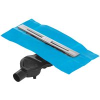 Душевой лоток Berges Simpel 600 090111 с решеткой Хром матовый — фото 1, Душевые лотки