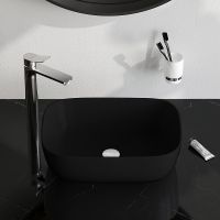 Товар: Раковина-чаша AM.PM Func 46 M8FWCC10450BM Черная матовая - фото 3 Раковина-чаша AM.PM Func 46 M8FWCC10450BM Черная матовая — фото 3, Раковины накладные