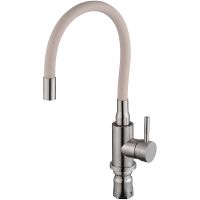 Смеситель для кухни Viko V-4438 Нержавеющая сталь Бежевый — фото 1, Смесители для кухни