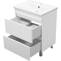 Товар: Тумба с раковиной Misty Мира 65 УТ000022681 Белая матовая - фото 4 Тумба с раковиной Misty Мира 65 УТ000022681 Белая матовая — фото 4, Мебель для ванной