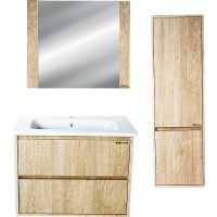 Товар: Тумба под раковину Bellezza Лоренцо 80 4639113270473 подвесная Дуб светлый - фото 3 Тумба под раковину Bellezza Лоренцо 80 4639113270473 подвесная Дуб светлый — фото 3, Мебель для ванной