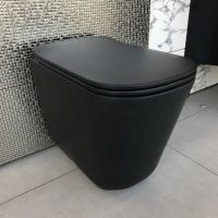 Унитаз Kerasan Tribeca 511831 приставной Черный матовый без сиденья — фото 4, Унитазы