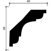 Карниз Decor-Dizayn DD05 2000x49x49 мм — фото 4, Карнизы