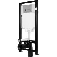 Инсталляция Jacob Delafon E21822-CP для унитаза с клавишей смыва Хром — фото 4, Инсталляции