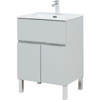 Тумба под раковину Aquanet Алвита New 60 277548 Серая матовая — фото 8, Мебель для ванной