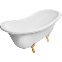 Ванна из искусственного камня Эстет Бостон 180х74 ФР-00000624 без гидромассажа — фото 1, Ванны из искусственного камня