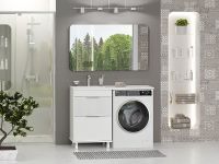 Товар: Тумба под раковину Brevita Enfida 120 ENF-07060-012Я Белая матовая - фото 9 Тумба под раковину Brevita Enfida 120 ENF-07060-012Я Белая матовая — фото 9, Мебель для ванной