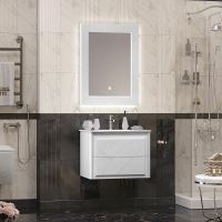 Товар: Тумба под раковину Opadiris Луиджи 70 00-00005952 подвесная Белая матовая - фото 6 Тумба под раковину Opadiris Луиджи 70 00-00005952 подвесная Белая матовая — фото 6, Мебель для ванной