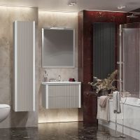 Товар: Тумба под раковину Opadiris Рубинно 80 00-00007340 подвесная Серая глянцевая - фото 7 Тумба под раковину Opadiris Рубинно 80 00-00007340 подвесная Серая глянцевая — фото 7, Мебель для ванной