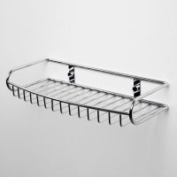 Полка корзина WasserKRAFT K-1411 Хром — фото 2, Полки для ванной и душа