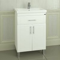 Тумба под раковину СанТа Дублин 60 223003 Белая — фото 3, Тумбы под раковину