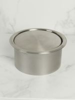 Обруч для отверстия в рабочий стол Nofer 09008.S с крышкой Сатин — фото 3, Аксессуары для ванной