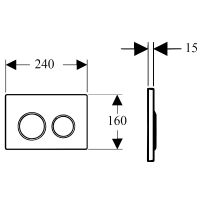Товар: Клавиша смыва Boheme 658 Золото глянцевое - фото 2 Клавиша смыва Boheme 658 Золото глянцевое — фото 2, Комплектующие для душевого оборудования