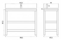 Товар: Тумба под раковину Creto Provence 105 9-1118W Wood - фото 5 Тумба под раковину Creto Provence 105 9-1118W Wood — фото 5, Тумбы под раковину