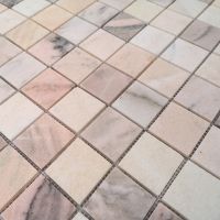 Мозаика Caramelle mosaic Pietrine 7 мм Rosa Salmone POL 30,5x30,5 см — фото 2, Мозаика