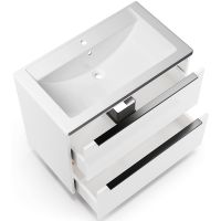 Товар: Тумба под раковину WellWant Bello 80 WWTRN0821PW подвесная Белая - фото 3 Тумба под раковину WellWant Bello 80 WWTRN0821PW подвесная Белая — фото 3, Мебель для ванной