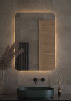 Зеркало Defesto Opti 70x100 DF 2819 с подсветкой 32W-3000К/Без выключателя/Теплый белый свет — фото 2, Мебель для ванной