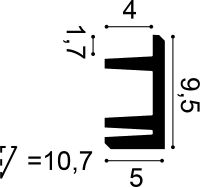 Товар: Профиль для скрытого освещения Orac Decor C381 2000x95x50 мм - фото 2 Профиль для скрытого освещения Orac Decor C381 2000x95x50 мм — фото 2, Карнизы