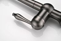 Смеситель для кухни Paulmark Retro Re213226-GM Вороненая сталь — фото 11, Смесители для кухни