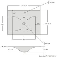Тумба с раковиной SanVit Авеню-3 70 kavenu3070w Белая глянцевая — фото 6, Мебель для ванной