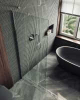 Товар: Душевая перегородка Maybah Glass MGD-701-5ш 690x1950 в широком профиле Хром матовый стекло прозрачное - фото 4 Душевая перегородка Maybah Glass MGD-701-5ш 690x1950 в широком профиле Хром матовый стекло прозрачное — фото 4, Душевые перегородки