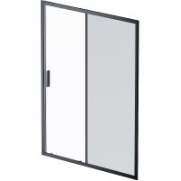 Душевая дверь AM.PM Gem 150 W90G-150-1-195BG профиль Черный матовый стекло тонированное-прозрачное — фото 1, Раздвижные душевые двери