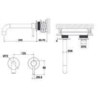 Товар: Смеситель для раковины Whitecross Y brushed gold Y1215GLB Брашированное золото - фото 3 Смеситель для раковины Whitecross Y brushed gold Y1215GLB Брашированное золото — фото 3, Смесители