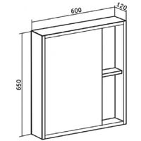 Товар: Зеркальный шкаф Runo Эко 60 УТ000001834 Лиственница - фото 5 Зеркальный шкаф Runo Эко 60 УТ000001834 Лиственница — фото 5, Зеркальные шкафы в ванную