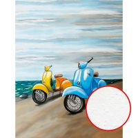 Фреска детская Ortograf Детские 33307 Фактура бархат FX Флизелин (2,1*2,7) Разноцветный, Мотоциклы/Живопись — фото 1, Фрески