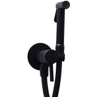 Гигиенический душ со смесителем Paffoni Tweet Round ZDUP110NO Черный матовый — фото 1, Гигиенические души