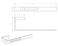 Полотенцедержатель Boheme Q 10945-SGM Оружейная сталь глянцевая — фото 3, Полотенцедержатели