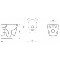 Товар: Унитаз Guralvit Nova NO31DAK01-SL подвесной с сиденьем Микролифт - фото 2 Унитаз Guralvit Nova NO31DAK01-SL подвесной с сиденьем Микролифт — фото 2, Унитазы