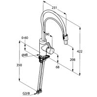 Смеситель для кухни Kludi Bingo Star 428590578 Хром — фото 5, Смесители для кухни