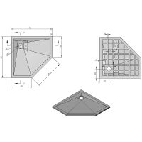Душевой поддон из искусственного камня Vincea 900х900 VST-4SP9090C Бежевый — фото 6, Душевые поддоны из искусственного камня