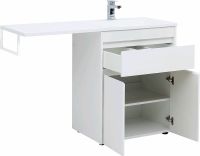 Тумба с раковиной Aquanet Токио 130 R 239216 Белая — фото 8, Тумбы с раковиной