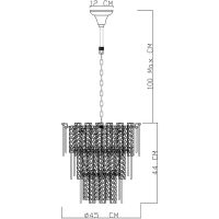 Товар: Люстра Divinare Felis 6005/17 LM-8 Прозрачная Латунь - фото 7 Люстра Divinare Felis 6005/17 LM-8 Прозрачная Латунь — фото 7, Люстры