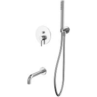 Смеситель для ванны Whitecross Y brushed nickel YSET06NIB Брашированный никель — фото 1, Смесители