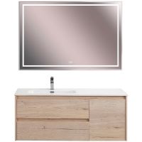 Тумба под раковину BelBagno Kraft 120 L KRAFT-1200-2C-1A-SO-RGB-L подвесная Rovere Galifax Bianco — фото 10, Тумбы под раковину