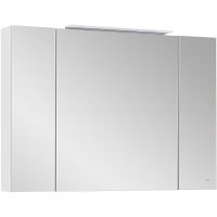 Зеркальный шкаф Roca Oleta 100 A857648501 с подсветкой Белый матовый — фото 1, Зеркальные шкафы в ванную