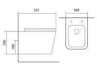 Унитаз Aquatek Либра New AQ0530N-00 подвесной с сиденьем Микролифт — фото 2, Подвесные унитазы