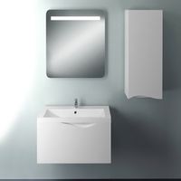 Тумба под раковину 1MarKa Этюд 58П Белая глянцевая — фото 3, Тумбы под раковину