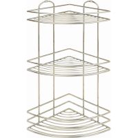 Полка корзина Tekno-tel BK023G угловая Золото — фото 1, Полки для ванной и душа