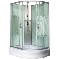 Душевая кабина Мономах Б/К 110x80x24 МЗ L 10000005809 без гидромассажа — фото 1, Душевые кабины