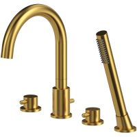 Товар: Смеситель на борт ванны Whitecross Y brushed gold Y1232GLB Брашированное золото - фото 1 Смеситель на борт ванны Whitecross Y brushed gold Y1232GLB Брашированное золото — фото 1, Смесители