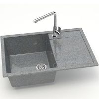 Товар: Кухонная мойка Bergg Z161 B161Q008 Темно-серая - фото 2 Кухонная мойка Bergg Z161 B161Q008 Темно-серая — фото 2, Кухонные мойки